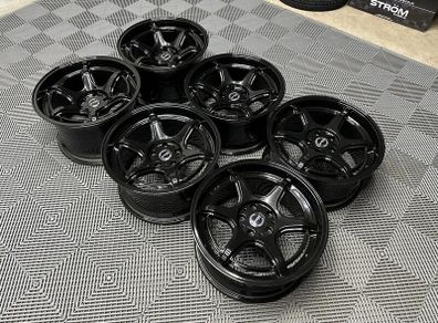 18" Inch Strom DSF45 Drift Alloy Wheels 5x114.3 Nissan silvia skyline R32 R33 Chaser JZX lexus IS200