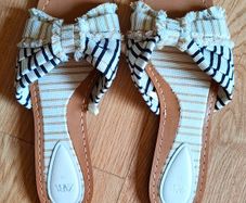 Flat Striped Sandals Zara