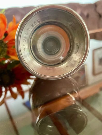 Vintage Silver Plated Sugar Caster or Shaker Baluster Shaped Body Floral foliate Engraving