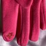 Elegant Pink Gloves with Scallop-edged cuff with TouchScreen compatibility Image 2