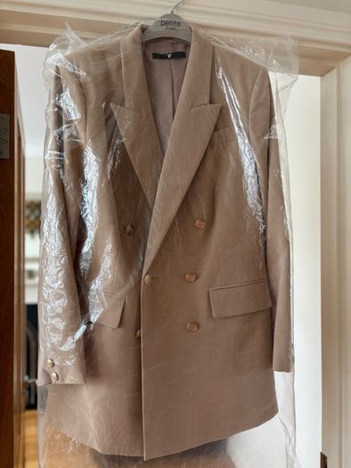 Women's beige longline military style jacket- V  by  Very - brand new never worn