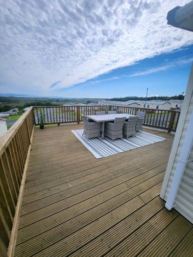 Static caravan on site