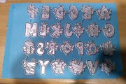 Die cutting Honey &amp; Bees alphabet
