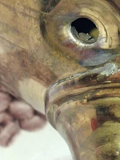 Old Brass Lamp for parts or repair Postage Available or Collection