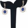 925 vintage sterling silver and lapis studs Image 9