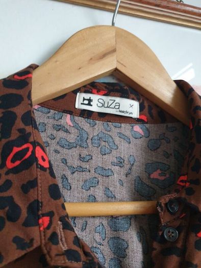 Leopard Print Dress Size Uk 16