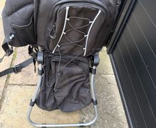 child's lupilu backpack carrier and bicycle seat