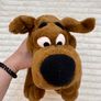 Scooby Doo Plush approx. 14" Talking Dog Hanna Barbera 2001 Cartoon Network Damaged Tail Dirty Used Please see photos Image 9