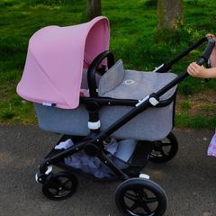 Bugaboo Fox Grey Melange & pink