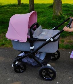 Bugaboo Fox Grey Melange & pink