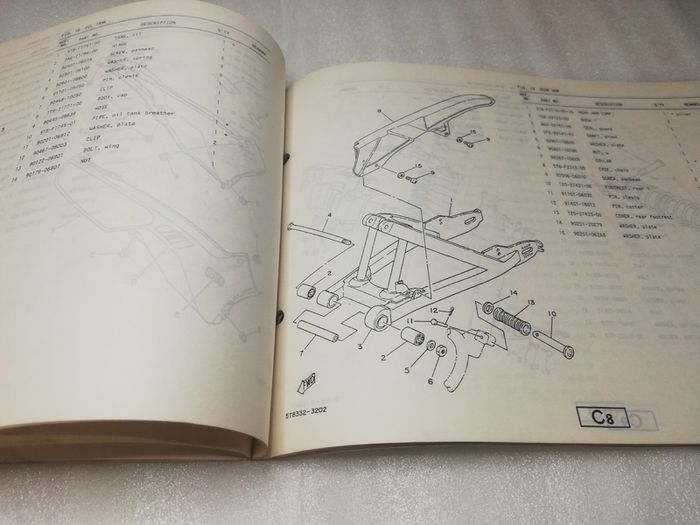 Yamaha DT80 MX parts catalogue