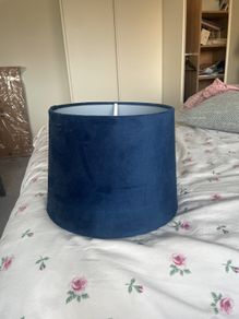 blue lampshade