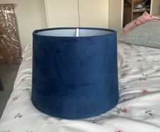 blue lampshade