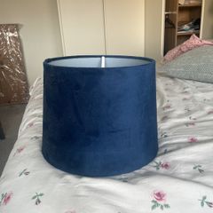 blue lampshade