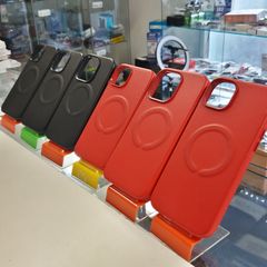 wireless charging magnetic cover for  14 pro / 14/ 14 pro max /  14 plus /  13pro max / 13 pro /  13 /  12pro max / 12pro /12  black +red
