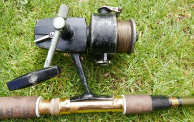 Vintage Prince Regent  Hi 1917 Spinning Reel and Fishing Rod