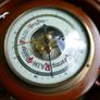 Vintage Barigo barometer. Brass and wood surround. Image 5