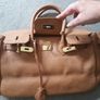 Tan handbag faux leather Image 3