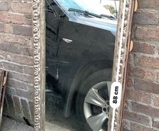 pair of vintage ornate framed mirrors old pub window divider originally mounted back to back