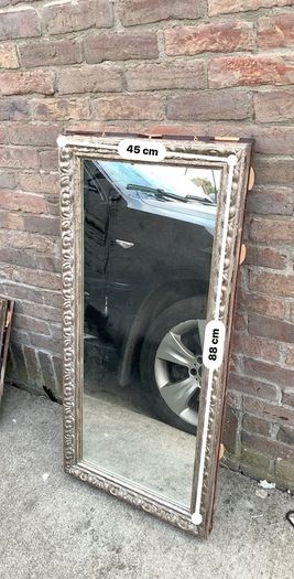 pair of vintage ornate framed mirrors old pub window divider originally mounted back to back