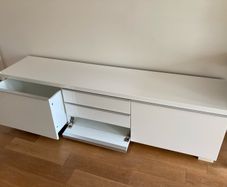 Ikea Tv Bench High Gloss White