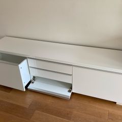 Ikea Tv Bench High Gloss White