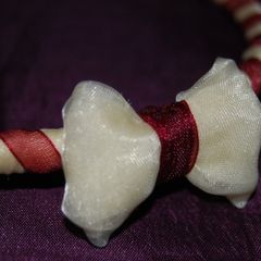 Handmade organza hairband with bow