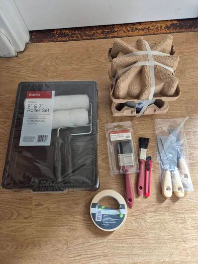 White Paint and painting tools