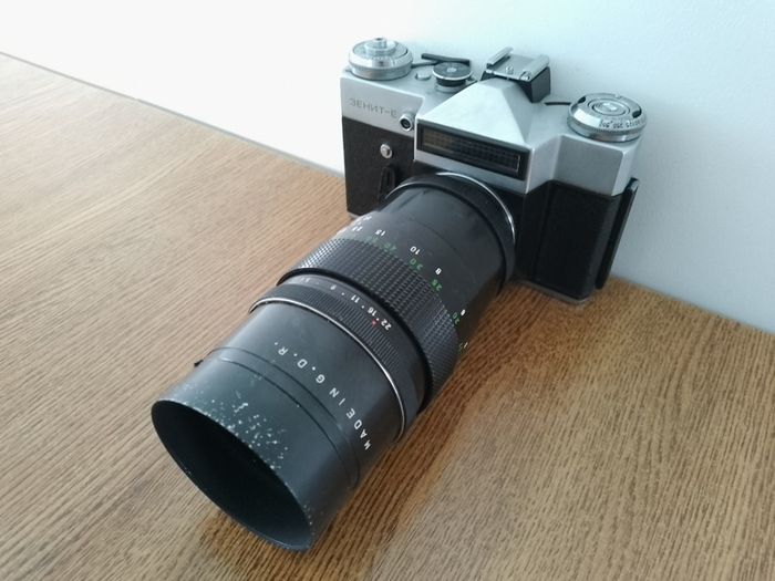 Zenit E Pentacon 4/200 Vintage SLR camera USSR Soviet Russian 35 mm KMZ Refurbished 800154634