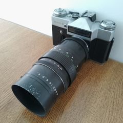 Zenit E Pentacon 4/200 Vintage SLR camera USSR Soviet Russian 35 mm KMZ Refurbished 800154634