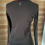 womens top long sleeve v neck brown tones size 10 Image 6