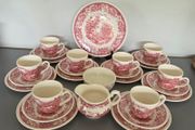 27 Piece Tea Set Royal Tudor