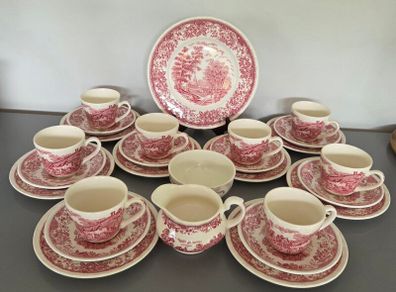 27 Piece Tea Set Royal Tudor
