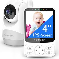 HelloBaby Baby Monitor, 4inch screen, Remote Pan-Tilt Camera