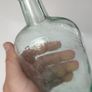 395 - Antique Imperial Pint Sea Glass Decorative Collectible Alcohol Bottle Image 4