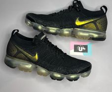 Premium Nike Air Vapormax Flyknit 2 Black Metallic Silver