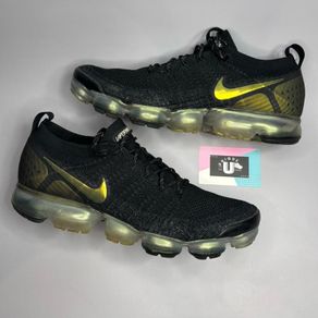 Premium Nike Air Vapormax Flyknit 2 Black Metallic Silver