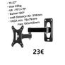 TV Bracket Mount Feature Media Wall Swivel Flat Tilt Pull Out Full Motion Monitor Ceiling Image 10