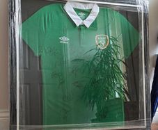 Signed Framed Ireland Euro 2016 Shirt