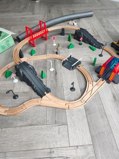 Wooden train set