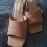 Shoes/Ladies Black and Beige Peeptoe .. Size: 4 UK Image 2