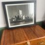 Black and white print of New York twin towers Image 2