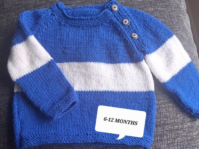 County colours hand knitted kids jumpers