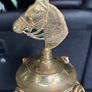 Vintage Brass Fireplace Tool Set. Tongs broken Image 2