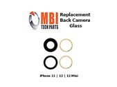 iPhone 11 12 12 Mini Back Camera Glass Rear Camera Lens Cover with Adhesive