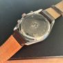 Citizen Eco Drive Mens Chronograph Watch Black Dial Black Leather Strap Image 4