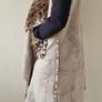 One size, reversible faux short fur long gilet Image 3