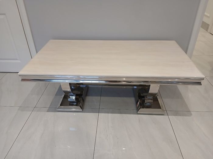 Marble top Table and chairs with coffee table