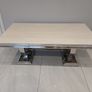 Marble top Table and chairs with coffee table Image 5