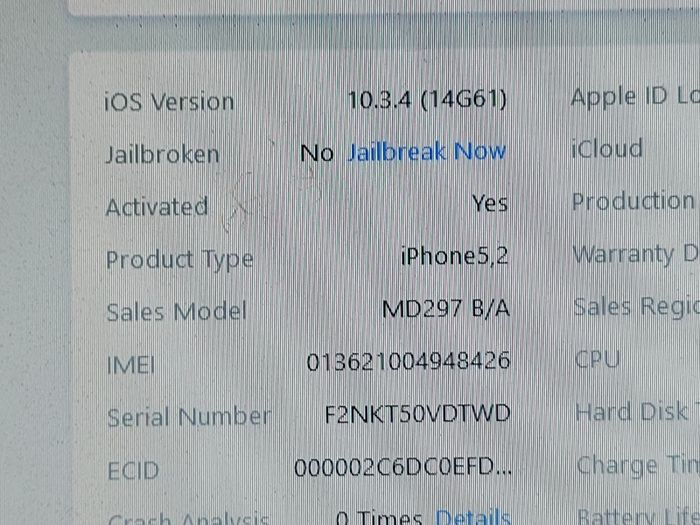 Apple Iphone 5, 16 GB, Black-Grey Back, working fine, reasonable cosmetic condition for its age